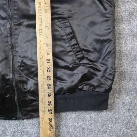 Vtg 80s 90s Disney Channel Mickey Mouse Satin Bomber Jacket XL USA Retro - Picture 6 of 13